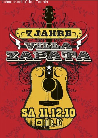 7 Jahre Villa Zapata Werbeplakat