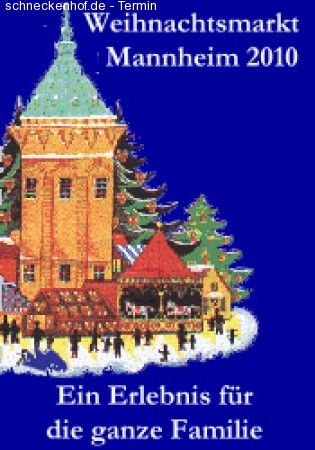 Weihnachtsmarkt am Wasserturm Werbeplakat