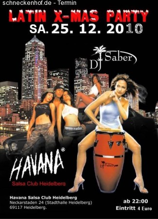 Havana  X-mas Party 2010 Werbeplakat