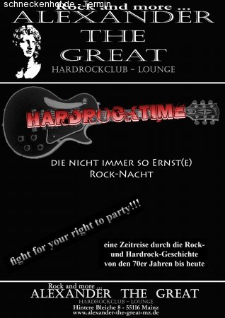 Hard Rock Time Werbeplakat