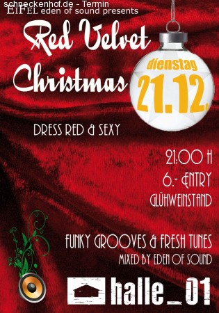 Red Velvet Christmas Party Werbeplakat