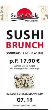 Sushi Brunch Werbeplakat