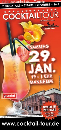 4. Cocktailtour Durch Mannheim Werbeplakat