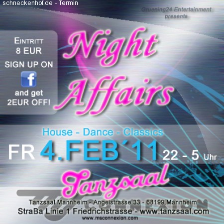 Night Affairs Werbeplakat