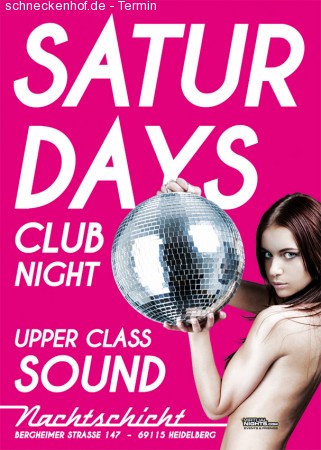 Saturday's Nightclub Werbeplakat