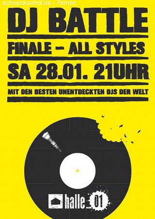 DJ Battle - Finale Werbeplakat