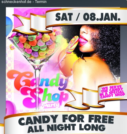 The Candy Shop Party Werbeplakat