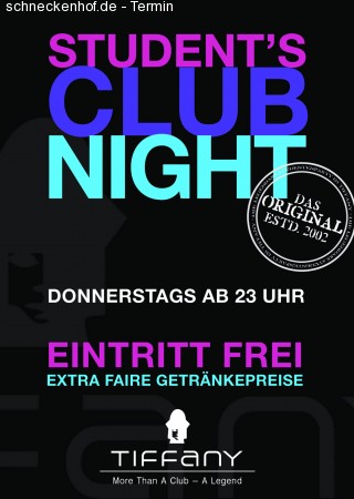 Student's Club Night Werbeplakat