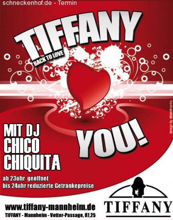 Tiffany Loves You mit Chico C. Werbeplakat