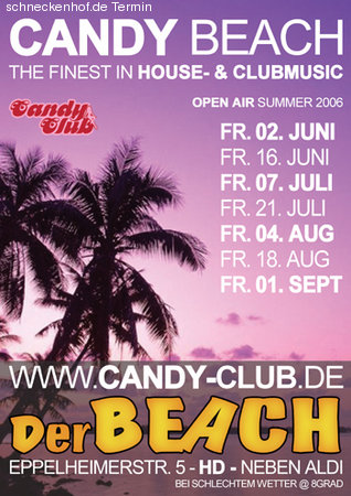 Candy Beach Open AIr Werbeplakat