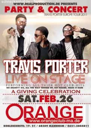 Travis Porter live on Stage Werbeplakat