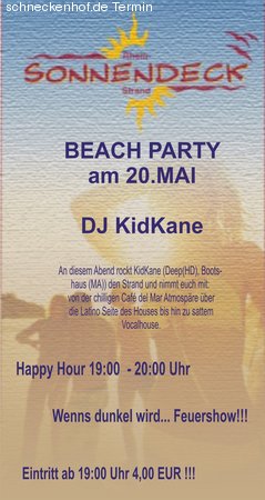 Beach Party Werbeplakat