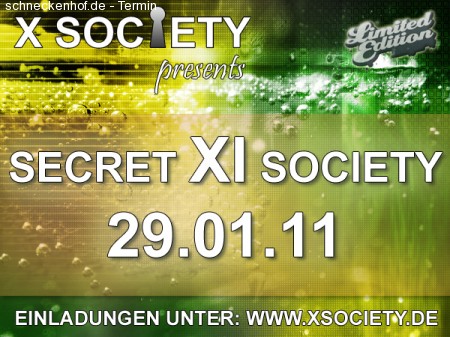 Secret XI Society | Sa29.01.11 Werbeplakat