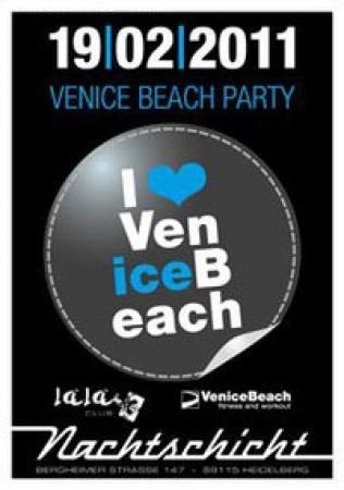 I Love Venice Beach Party Werbeplakat