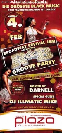 R&B Groove Party Werbeplakat