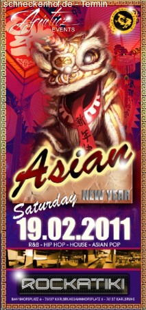 Asia Party @ Rockatiki Werbeplakat
