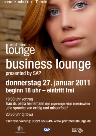 SAP Business Lounge Werbeplakat