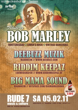 Tribute to Bob Marley Werbeplakat