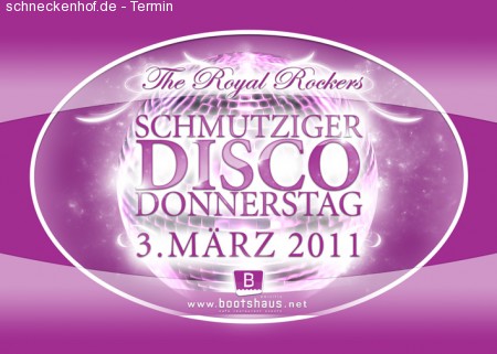 Schmutziger Disco Donnerstag Werbeplakat