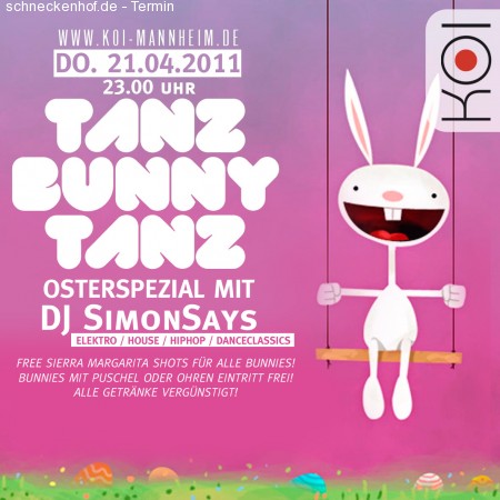 Tanz Bunny Tanz - Osterspezial Werbeplakat