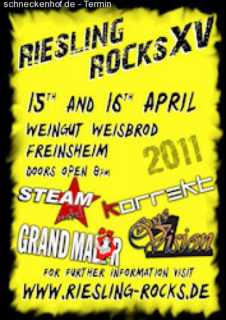 Riesling Rocks XV - Freitag Werbeplakat