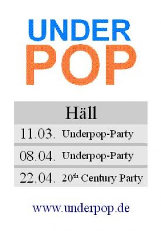 Underpop-Party Heidelberg Werbeplakat