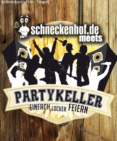 schneckenhof meets Partykeller Werbeplakat