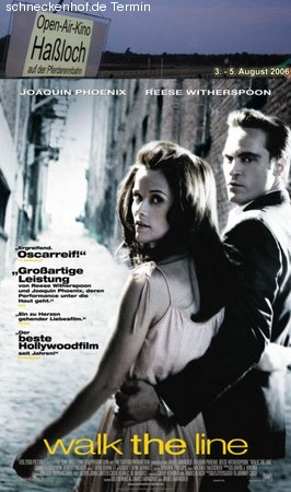 Open Air Kino: Walk the Line Werbeplakat