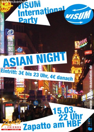 VISUM Asian Night & Karaoke Werbeplakat