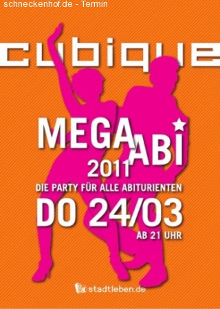 Mega Abi Party Werbeplakat