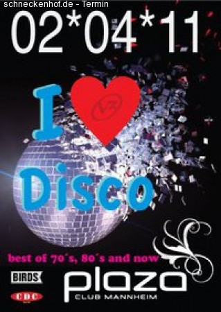 I Love Disco Werbeplakat
