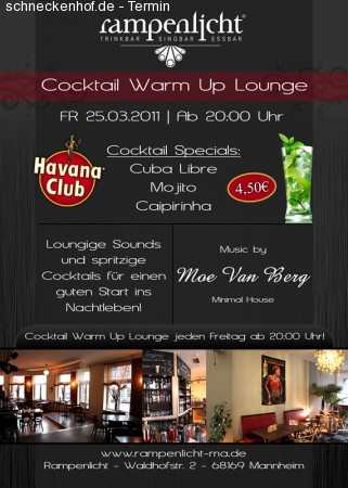 Cocktail WarmUP Werbeplakat