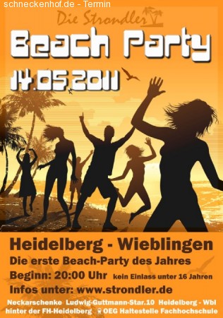 Beach-Party 2011 Werbeplakat