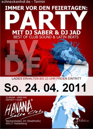 I.V.D.F Party Werbeplakat