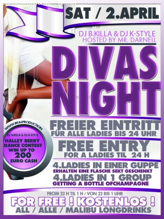 Divas Night Werbeplakat