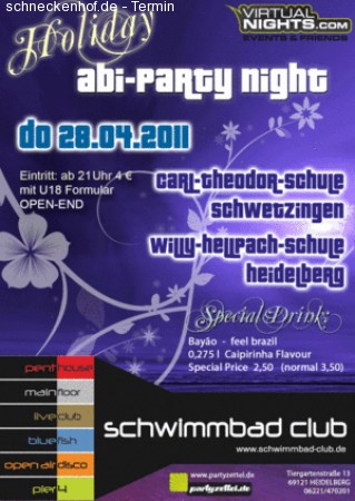 Abi-Party Night Werbeplakat