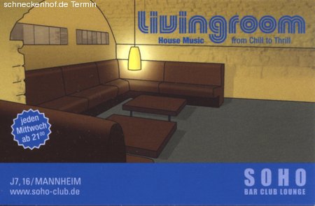 LIVINGROOM @ Soho-Club Werbeplakat