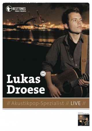 Lukas Droese Akustik Pop Live Werbeplakat