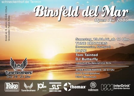 Binsfeld del Mar //FÄLLT AUS// Werbeplakat