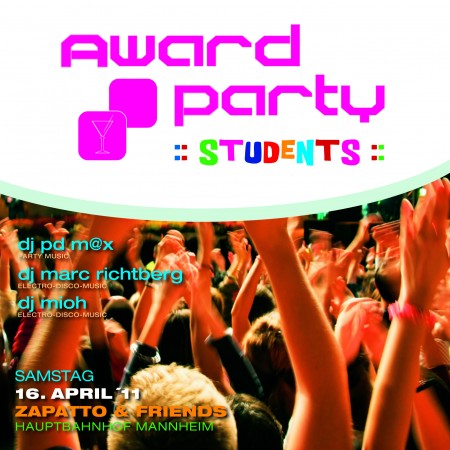 Award Party::Students:: Werbeplakat