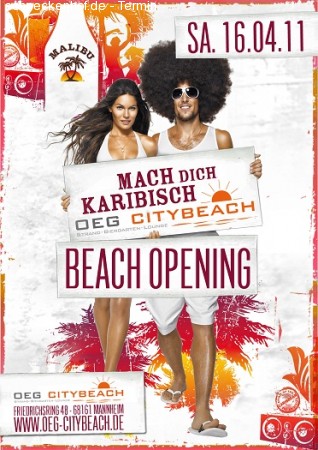 OEG City Beach Opening 2011 Werbeplakat