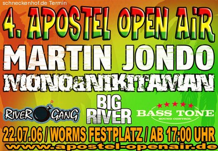 4.Apostel Openair - Reggae -  Werbeplakat