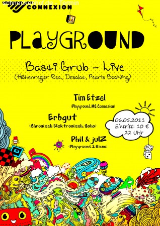 Playground mit Basti Grub Werbeplakat