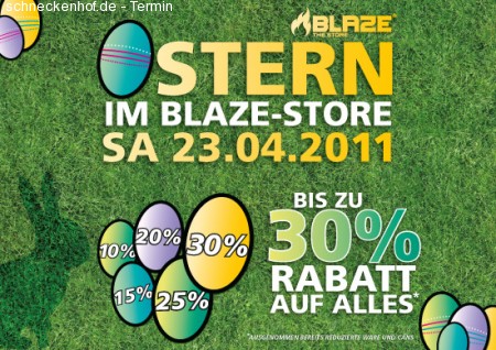 Blaze Store Oster-Special Werbeplakat