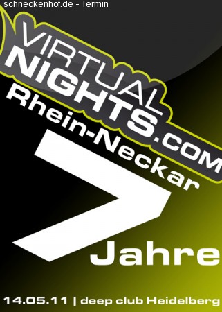 7 Jahre Virtual Nights Werbeplakat