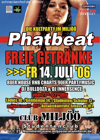 Phatbeat Party Werbeplakat