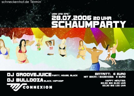 Summer-Schaumparty Werbeplakat