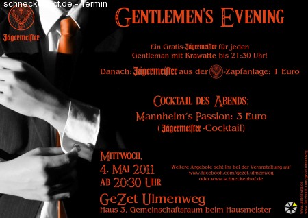 Gentlemen's Evening Werbeplakat