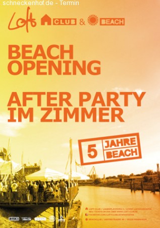 Loft Beach-Opening Afterparty Werbeplakat