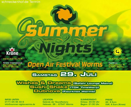 Summer Nights Werbeplakat